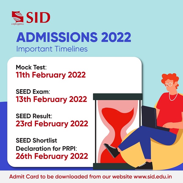 Admissions 2022 Impportant Dates