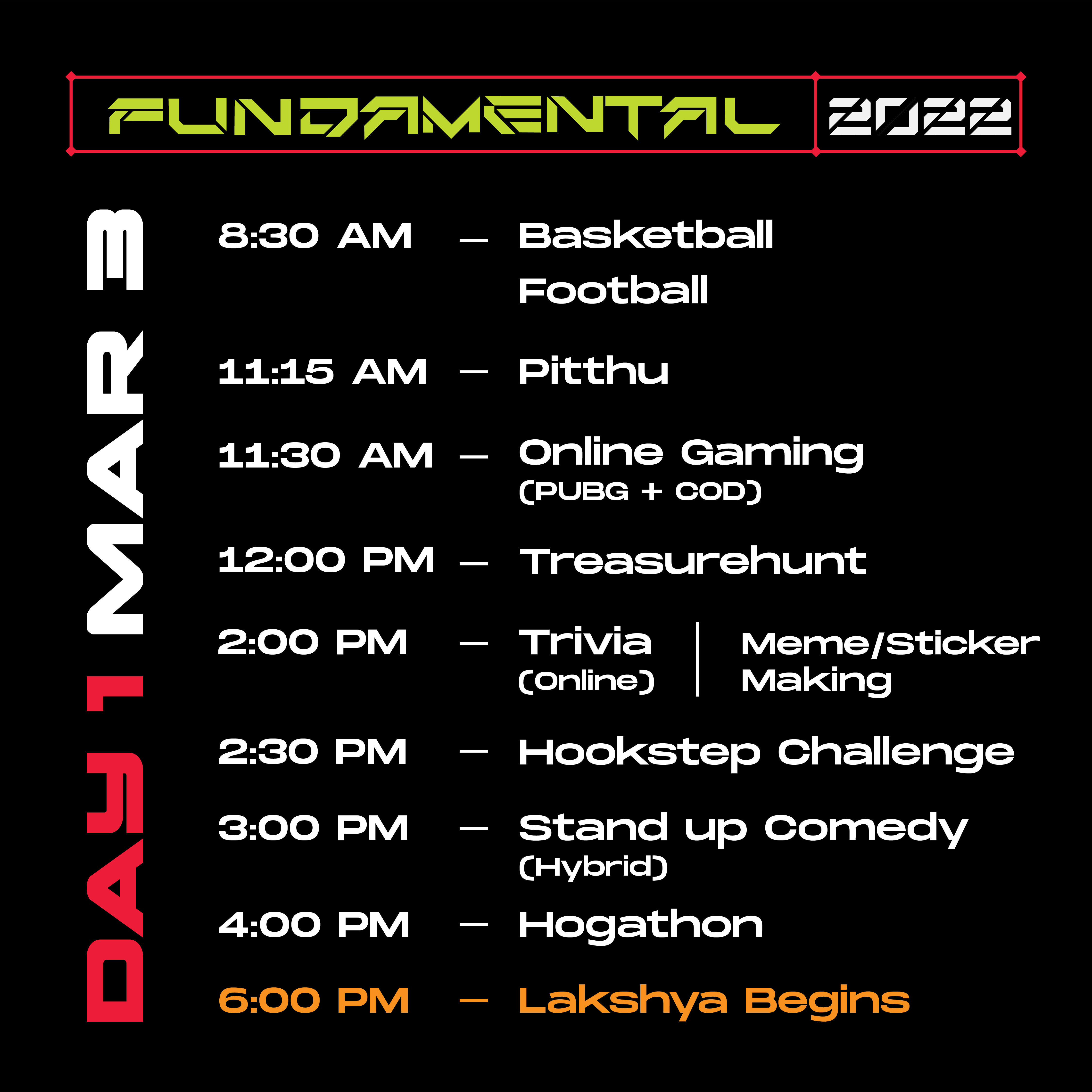 schedule fdm 04